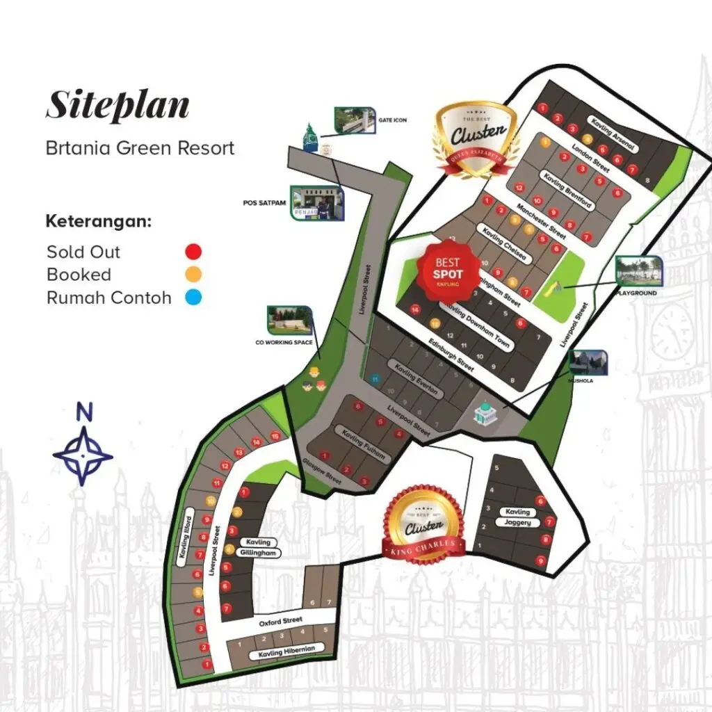 Siteplan Britania Green Resort